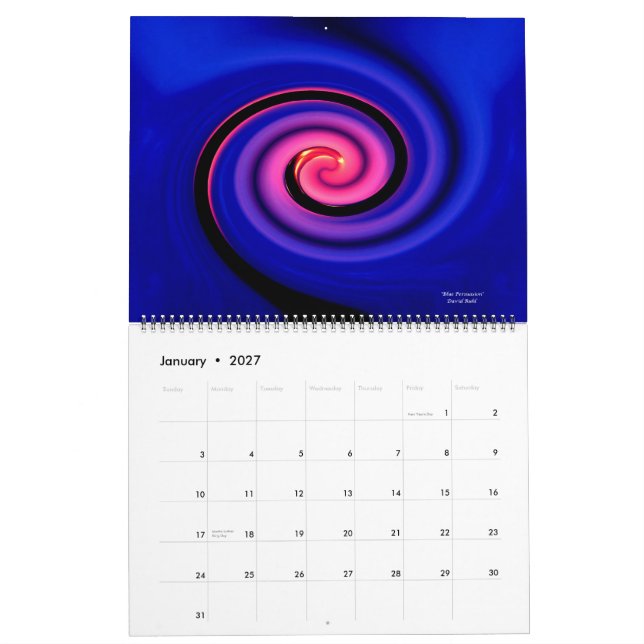 Calendario oblicuo 2012 del arte (Jan 2027)