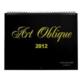 Calendario oblicuo 2012 del arte
