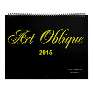 Calendario oblicuo 2015 del arte