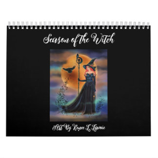 Calendario Obra de arte de bruja de Renee L. Lavoie