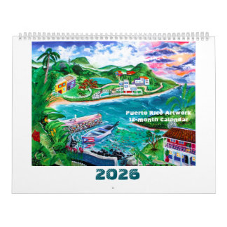 Calendario Obras de arte de Puerto Rico 2026