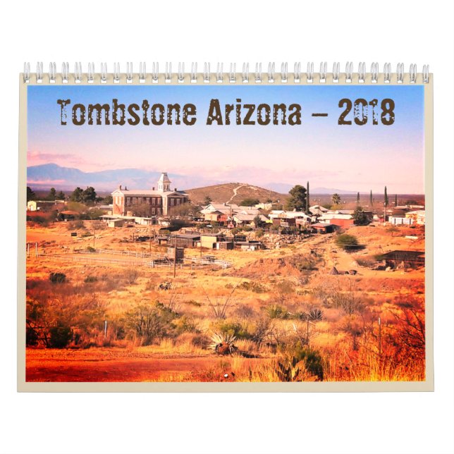 Calendario occidental de Arizona 2018 de la piedra (Tapa)