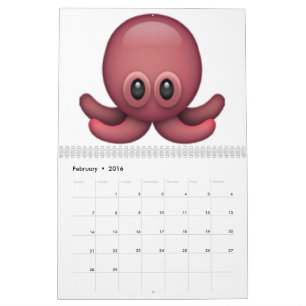 Calendario Octopus - Emoji