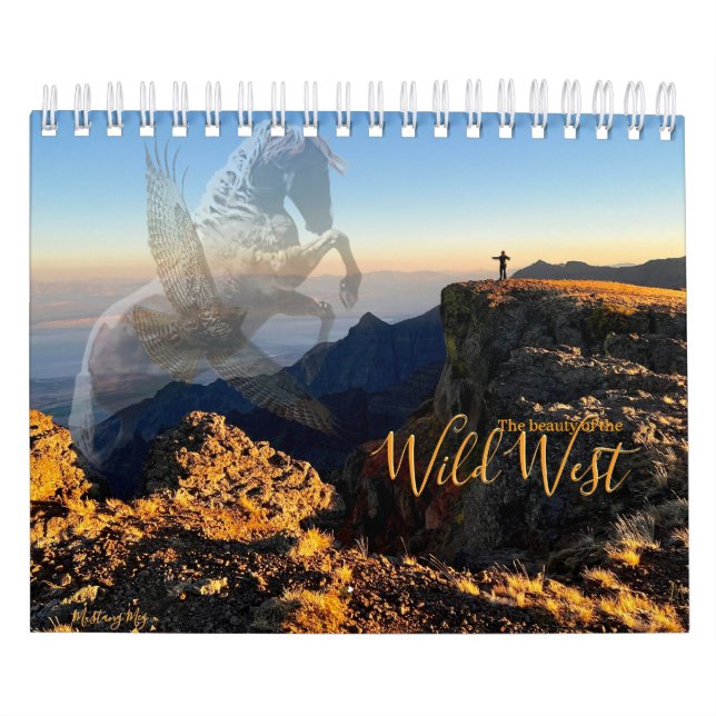 Calendario "Oeste Salvaje" de MustangWild 2026 (Tapa)