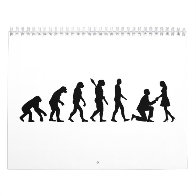 Calendario Oferta de la boda de la evolución (Tapa)