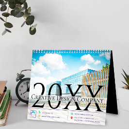 Calendario Office Corporate Elegant Multi Photo Year 20XX