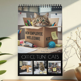 Calendario Office Fun Cats Calendar 2026 / Cat Photo Calendar