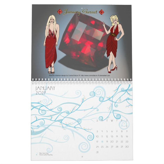 Calendario oficial de JemCon 2013 (Jan 2027)