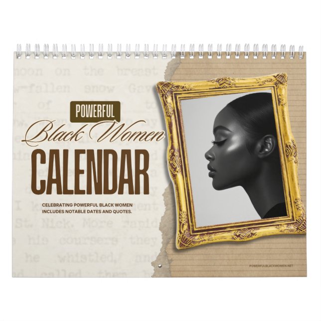 Calendario Oficial de Mujeres Negras Poderosas 202 (Tapa)