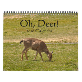 Calendario Oh, Deer! 12-month 2026 Calendar