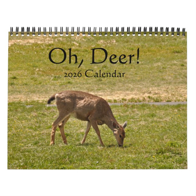 Calendario Oh, Deer! 12-month 2026 Calendar (Tapa)