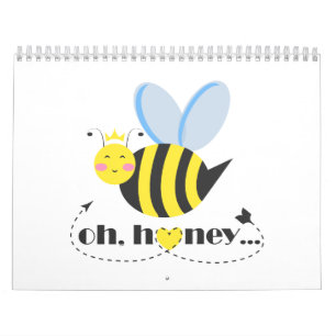 Calendario Oh Honey Valentines reina Bee personaje con tiara