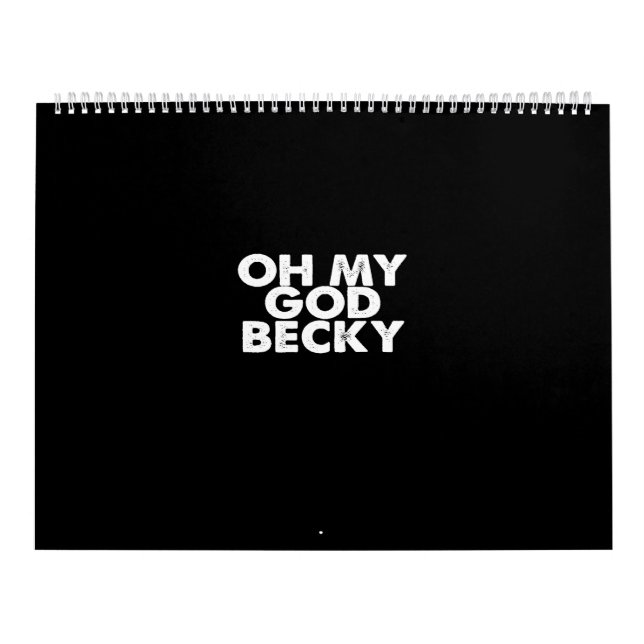 Calendario oh mi dios becky (Tapa)