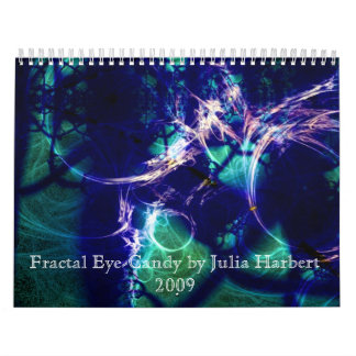 Calendario Ojo-Caramelo del fractal de Rainbowjellyfish -