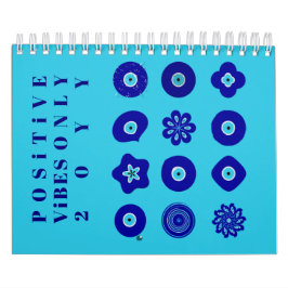 Calendario Ojo Malo Azul Arte de Suerte y Talismán