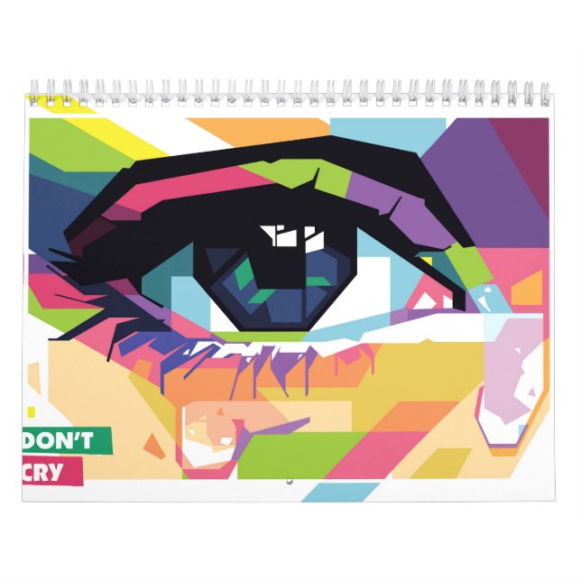 Calendario Ojos llorosos arte pop (Tapa)