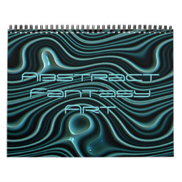 Calendario Olas de fantasía funky 3D Arte moderno 2027