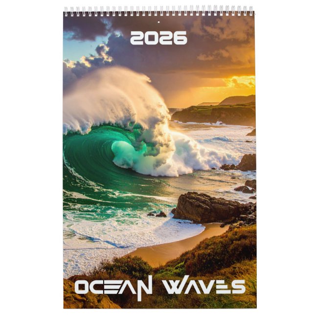 CALENDARIO OLAS DEL OCÉANO - 2026 - (Tapa)