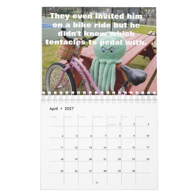 Calendario Ollie el pulpo (Apr 2027)