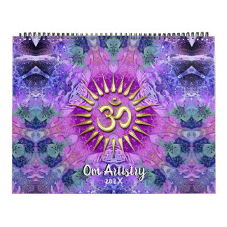 Calendario OM Artística Yoga NewAge Mandala Meditacional