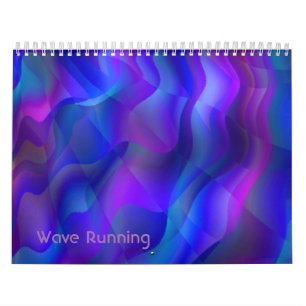 Calendario Onda ejecutando arte abstracto de Guay