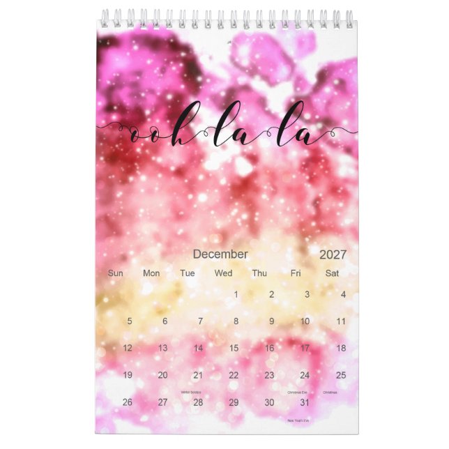 Calendario Ooh-La-La (Dec 2027)