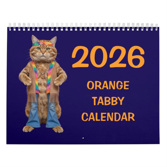Calendario Orange Tabby Calendar (Tapa)