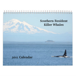 Calendario Orcas residentes meridionales