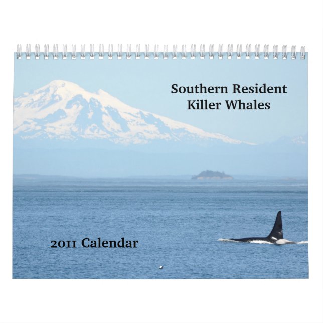 Calendario Orcas residentes meridionales (Tapa)