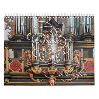 Calendario Organs in their place - horizontal calendar