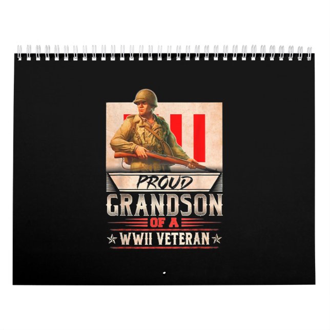 Calendario Orgulloso Nieto De Un Veterano De Wwii (Tapa)