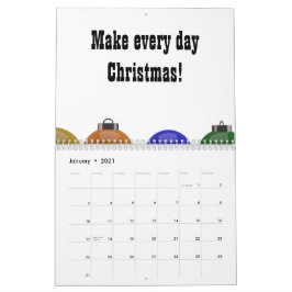 Calendario Ornamentos de Navidad