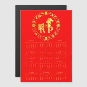 Calendario Oro chino Año nuevo 2026