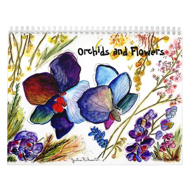 Calendario Orquídeas y otras flores (Tapa)