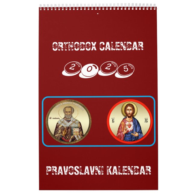 Calendario ortodoxo 2025 (Tapa)