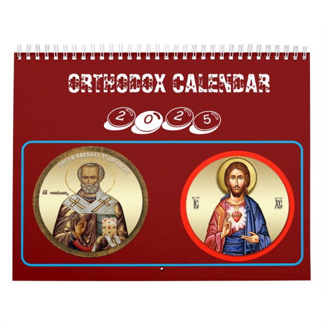 Calendario ortodoxo 2025 (Tapa)