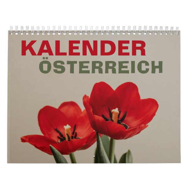 Calendario Österreich Kalender mit Feiertagen | Austria 2026 (Tapa)