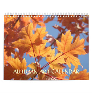 CALENDARIO  OTOÑO Calendarios ARTE de Otoño Hojas