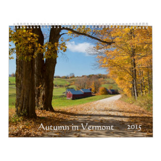 Calendario Otoño en Vermont - 2015