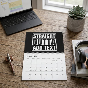 Calendario OUTTA DIRECTA - agrega tu texto aquí/crea el propi