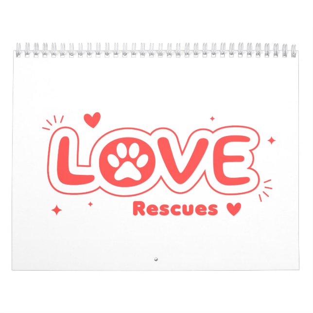 Calendario OWRAssist Love Rescues (Tapa)