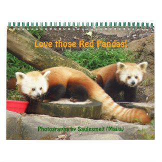 Calendario P8310607, ¡Ama a esos Pandas Rojos!, ... - Persona