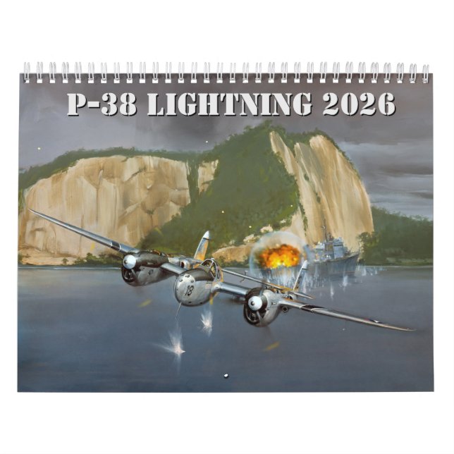 Calendario P-38 Lightning Authorized 2026 Calendar (Tapa)
