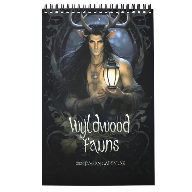 Calendario pagano de Wyldwood Fauns 2024 (Tapa)
