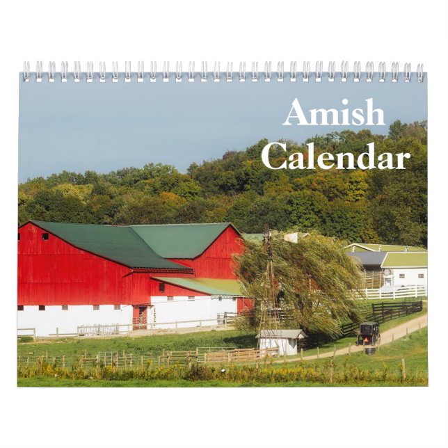 Calendario País Amish 2025 (Tapa)