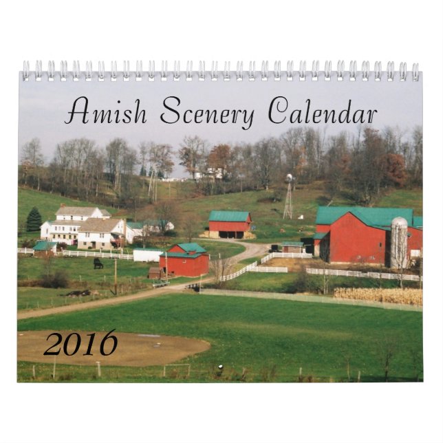 Calendario Paisaje 2016 de Amish (Tapa)