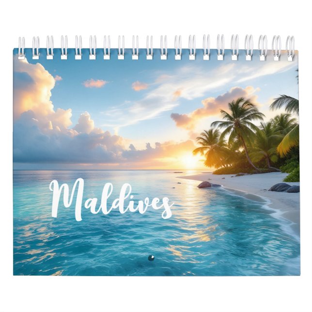 Calendario Paisaje de Maldivas (Tapa)