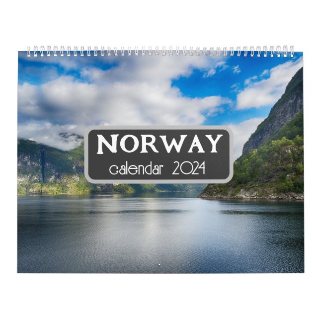 Calendario Paisaje de Noruega (Tapa)