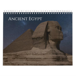 Calendario Paisaje de pirámides Esfinge Faraón antiguo Egipto
