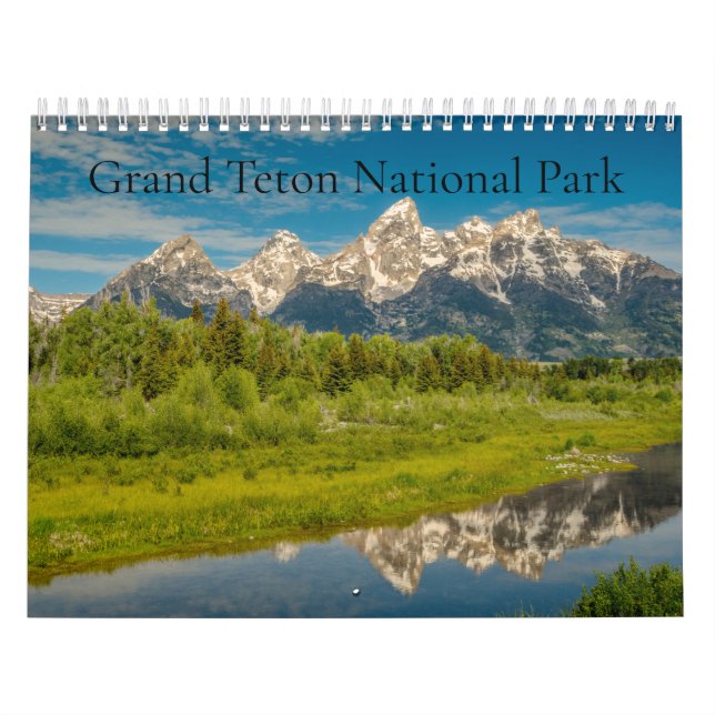 Calendario Paisaje del Parque Nacional del Gran Tetón (Tapa)